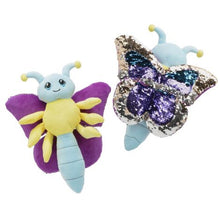 Load image into Gallery viewer, 12&quot; Sequin Butterfly Stuffed Animal

