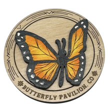 Load image into Gallery viewer, Butterfly Pavilion Wood Magnet