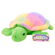 Load image into Gallery viewer, Rainbow Sherbet Turtle Plush Stuffed Animal