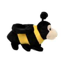 Load image into Gallery viewer, Unipak 6" black and yellow body with beige face Handful Bee stuff animal plush toy.