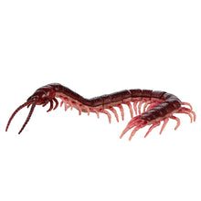 Load image into Gallery viewer, TEDCO Toy Gross Insect 3D Interlocking Blocks Puzzle of red centipede on white background.