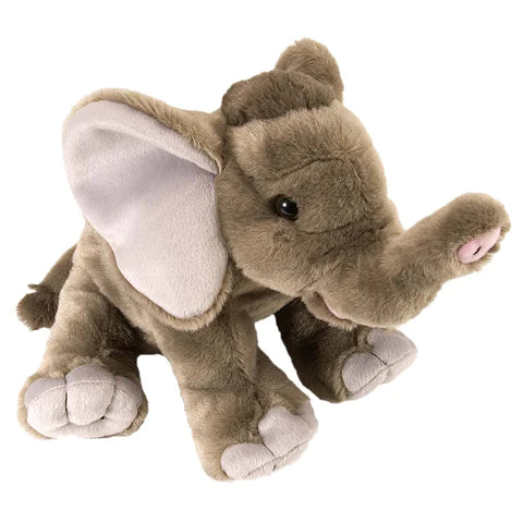 Elephant plush with big ears and hooves