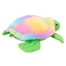 Load image into Gallery viewer, Rainbow Sherbet Turtle Plush Stuffed Animal
