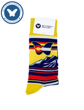 Load image into Gallery viewer, Colorado Butterfly Socks
