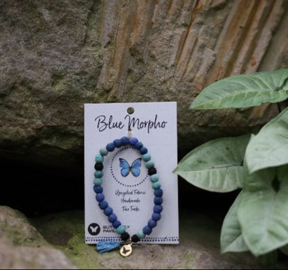 Recycled Fabric Butterfly Bracelets