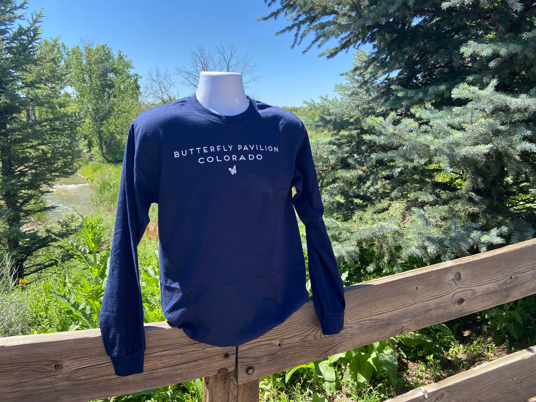 Navy Butterfly Pavilion Long Sleeve Tee