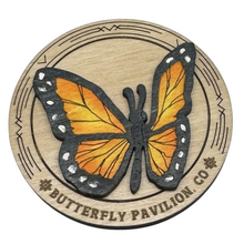 Load image into Gallery viewer, Butterfly Pavilion Wood Magnet
