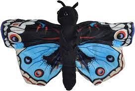Blue Pansy Butterfly Wrist Hugger Stuffed Animal