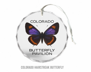 Butterfly Pavilion Glass Ornament