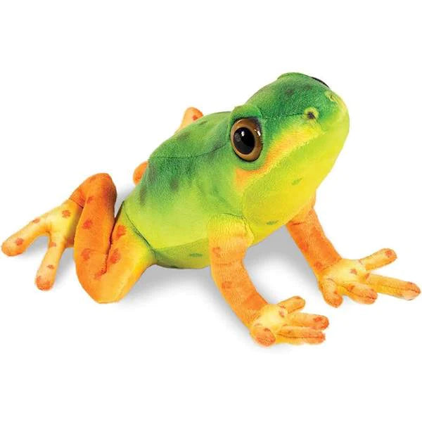 Frisco The Frog - 10 inch Poison Dart Tree Toad Stuffed Animal Plush - by Tiger Tale Toys