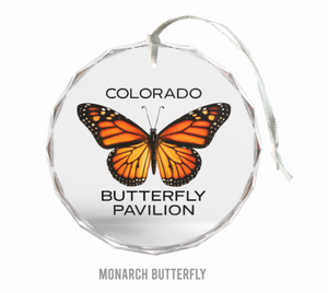 Butterfly Pavilion Glass Ornament