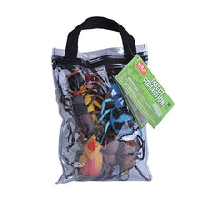 Load image into Gallery viewer, Wild Republic 10-piece educational toy insect collection of large realistic insects in clear zipper bag.
