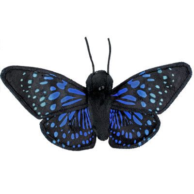 Wishpets 8 inch Blue Morpho Butterfly Stuffed Animal Plush Toy.