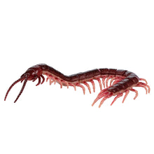 Load image into Gallery viewer, TEDCO Toy Gross Insect 3D Interlocking Blocks Puzzle of red centipede on white background.
