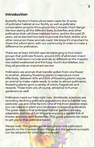 Introduction of Butterfly Pavilion Horticulture Director Amy Yarger 10 Steps to a Pollinator Garden Digital Guidebook on how to design and care for a pollinator garden, and Colorado plants and pollinators.